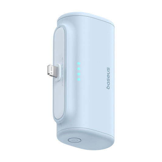 Baseus Compact External Battery, 5000mAh, 20W, PD, 1 x Lightning - 1 x USB-C, Blue P10068307313-00