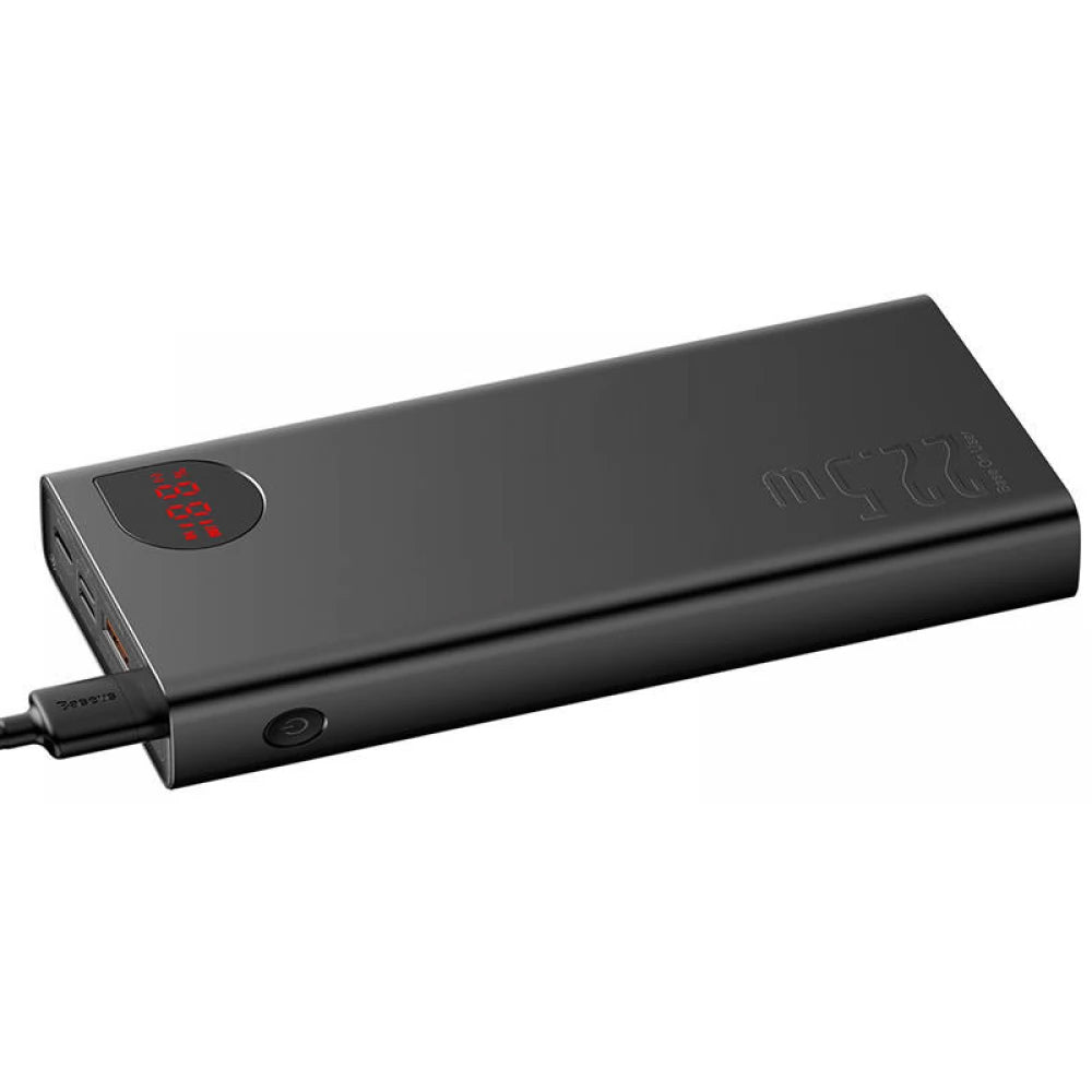 External Battery Baseus Adaman, 20000mAh, 22.5W, QC + PD, 1 x USB-C - 2 x USB-A, Black PPAD070101