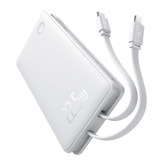 Externer Akku Baseus Airpow Lite, 10000mAh, 22.5W, QC + PD, 1 x Lightning - 1 x USB-A - 2 x USB-C, Weiß P10067501213-00