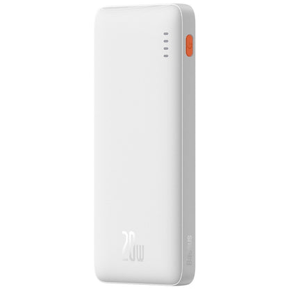Externer Akku Baseus Airpow, 10000mAh, 20W, QC + PD, 1 x USB-A - 1 x USB-C, Weiß