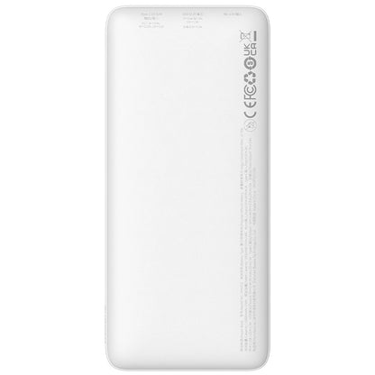 Externer Akku Baseus Airpow, 10000mAh, 20W, QC + PD, 1 x USB-A - 1 x USB-C, Weiß