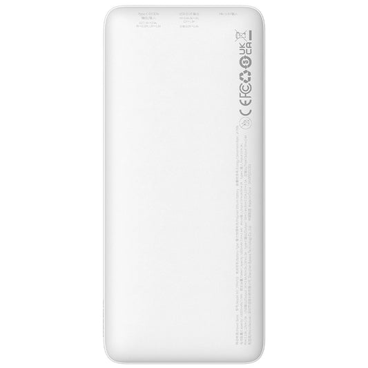 Externer Akku Baseus Airpow, 10000mAh, 20W, QC + PD, 1 x USB-A - 1 x USB-C, Weiß
