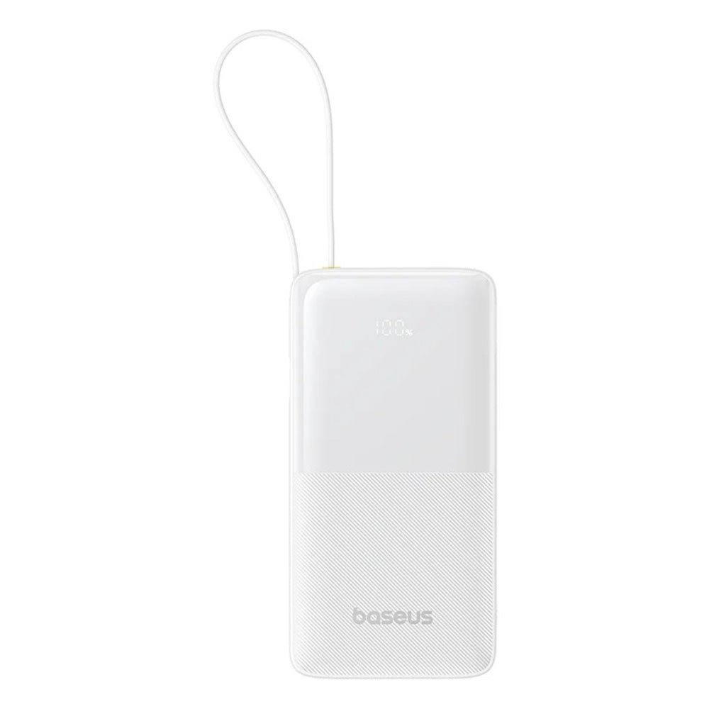 Batterie Externe Baseus Bipow 2, 20000mAh, 20W, QC + PD, 1 x USB-A - 2 x USB-C, Blanche P10077101213-01
