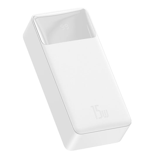 Externer Akku Baseus Bipow, 30000mAh, 15W, 1 x USB-C - 2 x USB-A, Weiß PPBD050202
