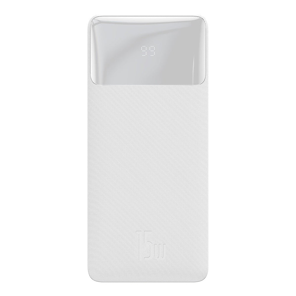 Externer Akku Baseus Bipow, 30000mAh, 15W, 1 x USB-C - 2 x USB-A, Weiß PPBD050202