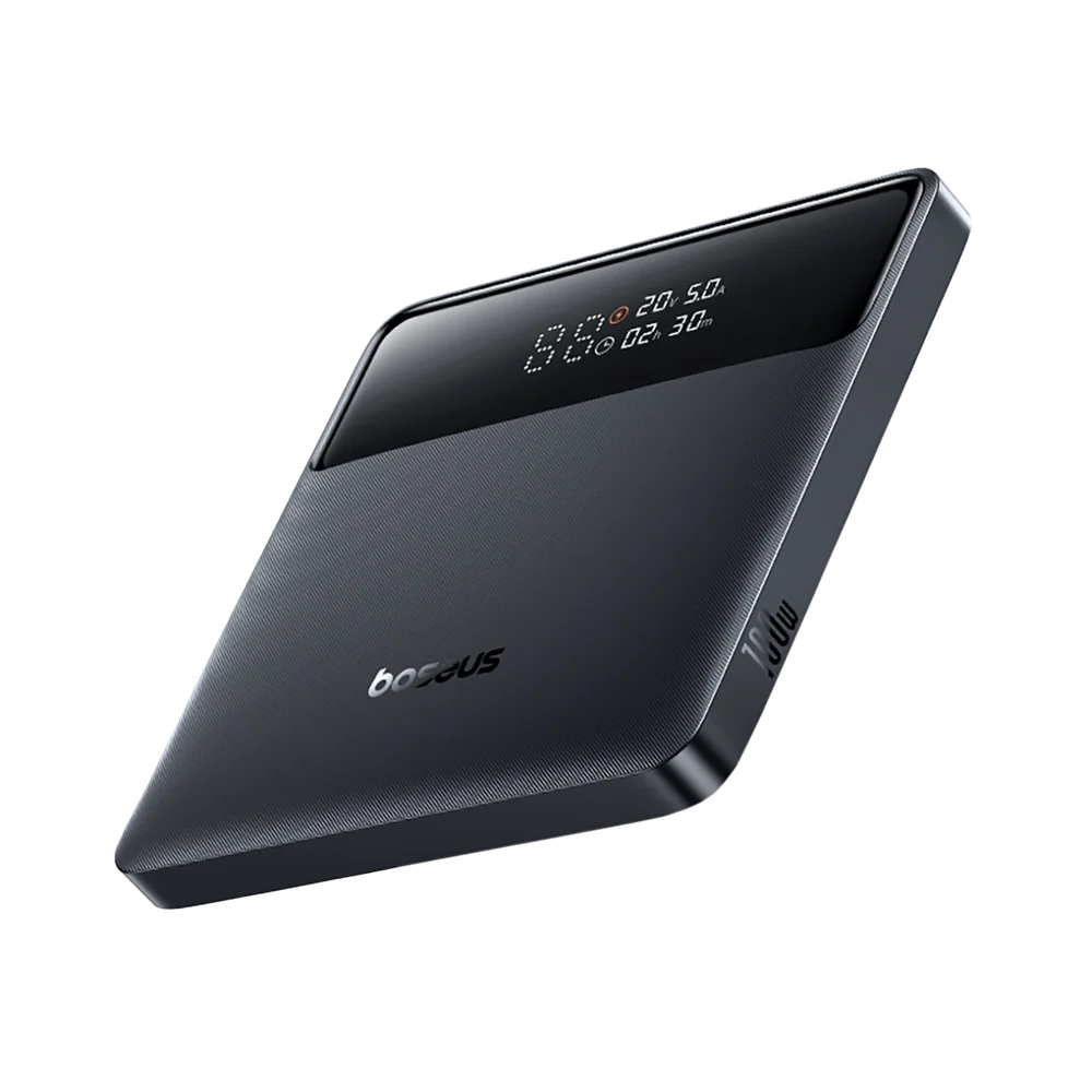 Batterie Externe Baseus Blade H1, 20000mAh, 100W, QC + PD, 2 x USB-A - 2 x USB-C, Noire