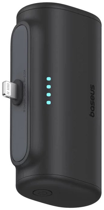 Batterie Externe Baseus Compact, 5000mAh, 20W, PD, 1 x Lightning - 1 x USB-C, Noire P10068307113-00