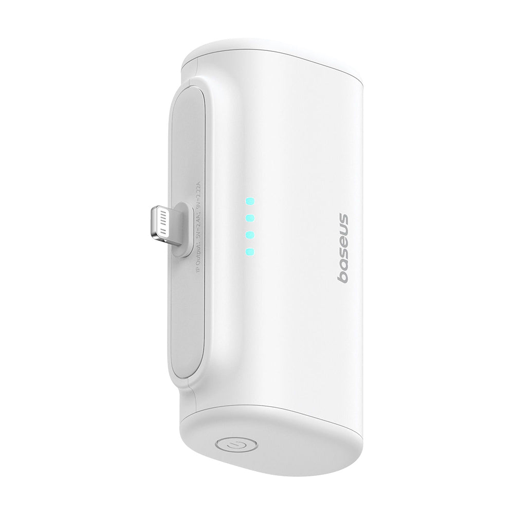 Externer Akku Baseus Compact, 5000mAh, 20W, PD, 1 x Lightning - 1 x USB-C, Weiß P10068307213-00