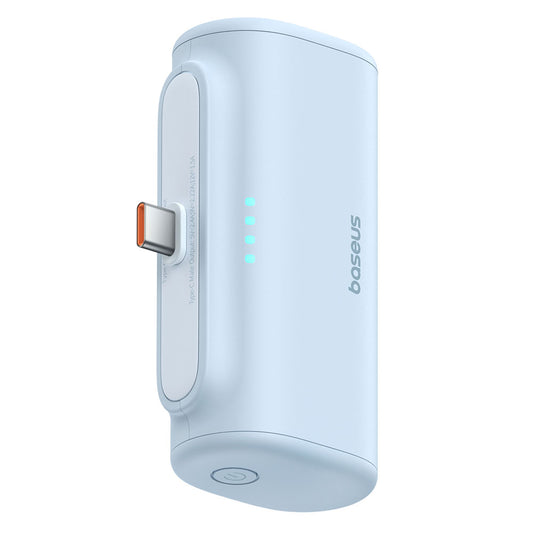 Batterie Externe Baseus Compact, 5000mAh, 20W, PD, 2 x USB-C, Bleue P10068306313-00
