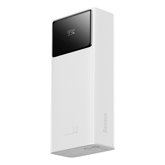 Externer Akku Baseus EnerFill FP41, 30000mAh, 22.5W, QC + PD, 1 x USB-C - 2 x USB-A, Weiß