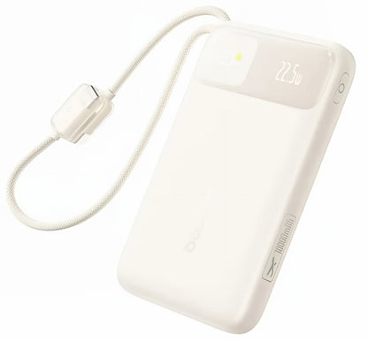 Externe Batterie Baseus EnerFill FC11, 10000mAh, 22,5W, QC + PD, 1 x USB-A - 3 x USB-C, Beige E0030401