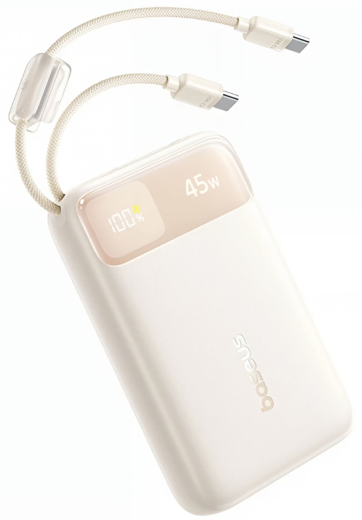 Externe Batterie Baseus EnerFill FC11, 20000mAh, 45W, QC + PD, 1 x USB-A - 3 x USB-C, Beige E0031101