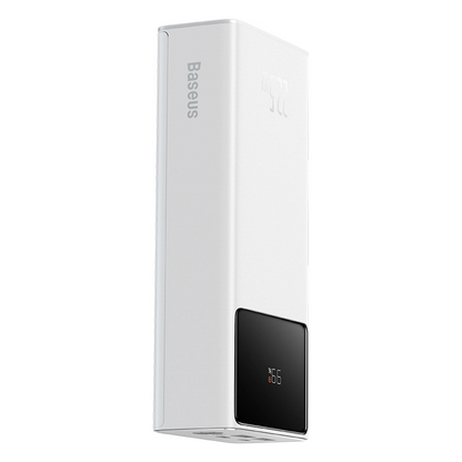 Baseus EnerFill FP41 External Battery, 30000mAh, 22.5W, QC + PD, 1 x USB-C - 2 x USB-A, White