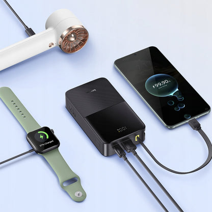 Batterie Externe Baseus EnerFill Bipow2 Pro, 20000mAh, 22.5W, QC + PD, 1 x USB-A - 2 x USB-C, Noire E0027701