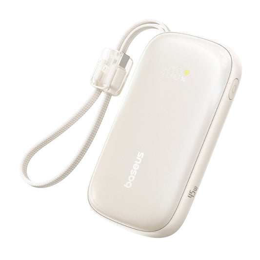 Externer Akku Baseus EnerFill FC21 Qpow 3 Ultra, 20000mAh, 45W, QC + PD, 1 x USB-A - 1 x USB-C, Beige E0027P01
