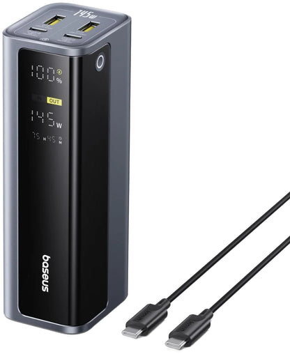 Externer Akku Baseus EnerGeek GP12, 20800mAh, 145W, QC + PD, 2 x USB-A - 2 x USB-C, Grau P10082109813-00