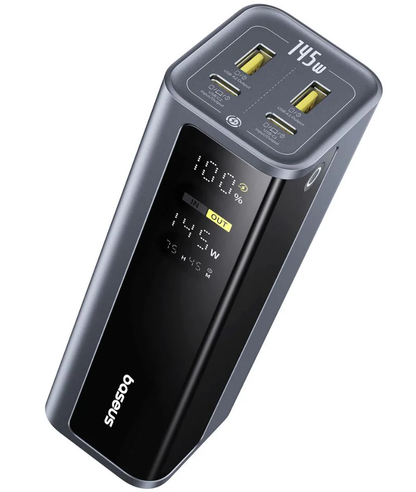 Externer Akku Baseus EnerGeek GP12, 20800mAh, 145W, QC + PD, 2 x USB-A - 2 x USB-C, Grau P10082109813-00