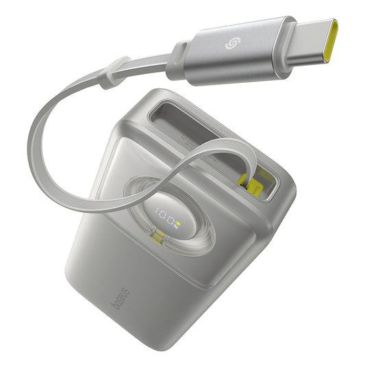 Batterie Externe Baseus Free2Pull, 20000mAh, 65W, PD, 2 x USB-C, Gris P10073700843-00