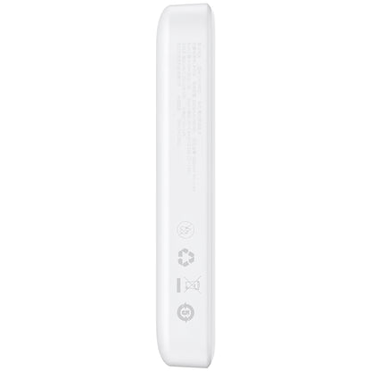 Batterie Externe Baseus Magnetic Mini, 10000mAh, 20W, PD + FQI, 1 x USB-C, Blanche P10059001223-00