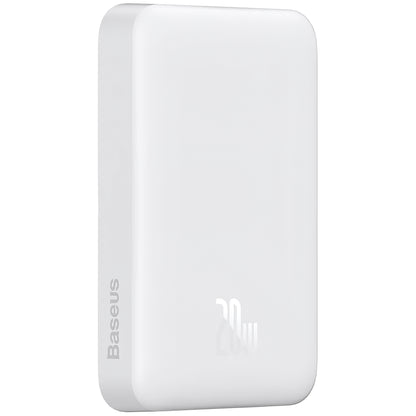 Batterie Externe Baseus Magnetic Mini, 10000mAh, 20W, PD + FQI, 1 x USB-C, Blanche P10059001223-00