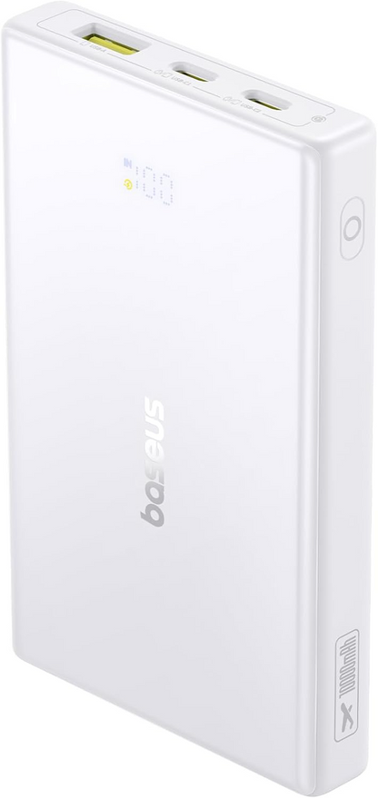 Externer Akku Baseus PicoGo, 10000mAh, 20W, QC + PD, 1 x USB-A - 2 x USB-C, Weiß P10076801213-00
