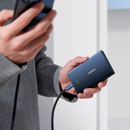 Batterie Externe Baseus PicoGo, 10000mAh, 20W, QC + PD, 1 x USB-A - 2 x USB-C, Noire P10076801123-00