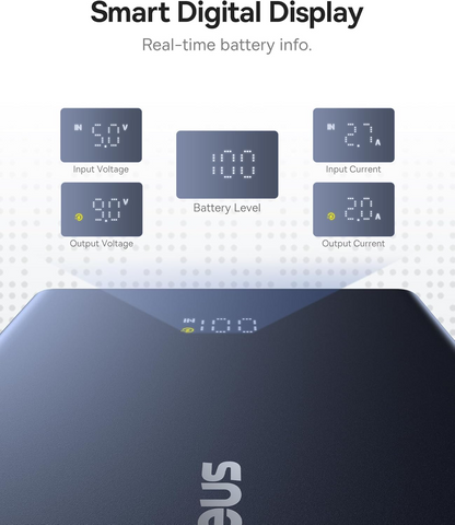 Externer Akku Baseus PicoGo, 10000mAh, 20W, QC + PD, 1 x USB-A - 2 x USB-C, Weiß P10076801213-00