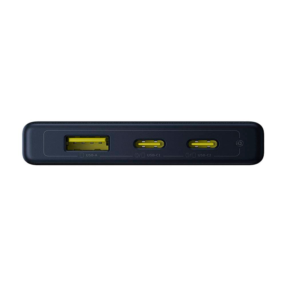 Batterie Externe Baseus PicoGo, 10000mAh, 20W, QC + PD, 1 x USB-A - 2 x USB-C, Noire P10076801123-00