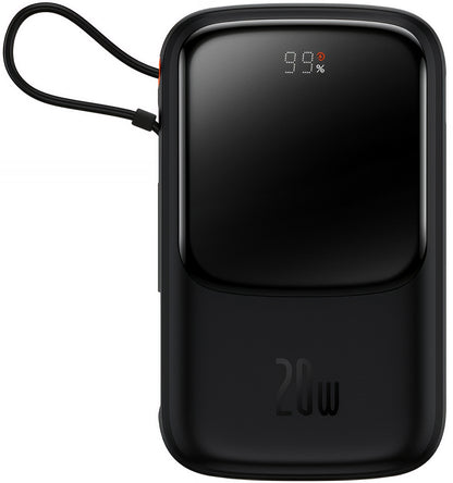 Batterie Externe Baseus Qpow Pro, 20000mAh, 20W, QC + PD, 1 x Lightning - 1 x USB-A - 1 x USB-C, Noire PPQD060201
