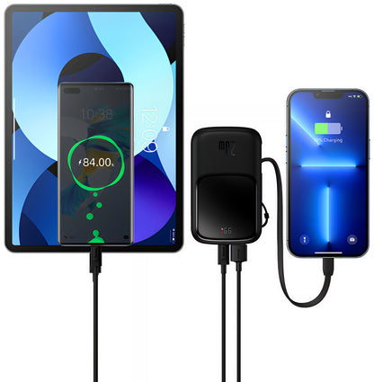 Batterie Externe Baseus Qpow Pro, 20000mAh, 20W, QC + PD, 1 x Lightning - 1 x USB-A - 1 x USB-C, Noire PPQD060201