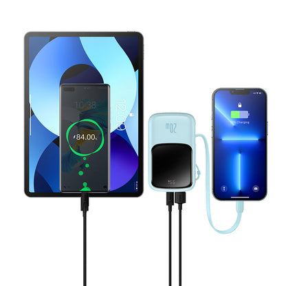 Externer Akku Baseus Qpow Pro, 20000mAh, 20W, QC + PD, 1 x Lightning - 1 x USB-A - 1 x USB-C, Blau PPQD030003