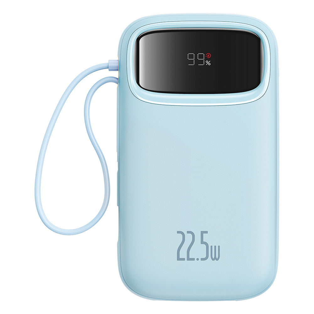 Externer Akku Baseus Qpow Pro+, 20000mAh, 22.5W, QC + PD, 1 x Lightning - 1 x USB-A - 2 x USB-C, Blau P10055002313-00