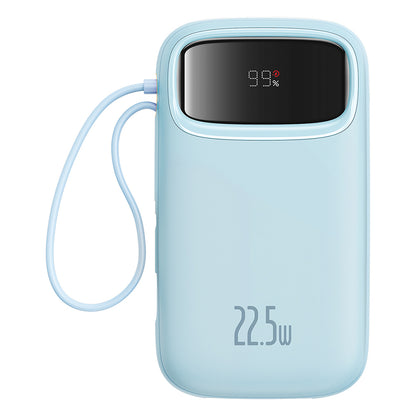 Externer Akku Baseus Qpow Pro+, 20000mAh, 22.5W, QC + PD, 1 x Lightning - 1 x USB-A - 2 x USB-C, Blau P10055002313-00
