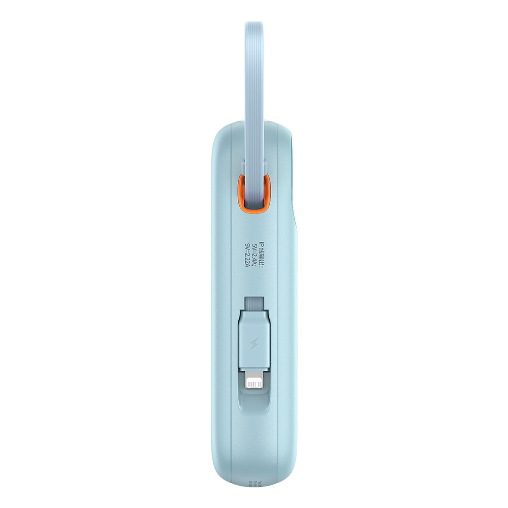 Externer Akku Baseus Qpow Pro+, 20000mAh, 22.5W, QC + PD, 1 x Lightning - 1 x USB-A - 2 x USB-C, Blau P10055002313-00