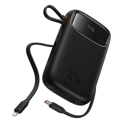 Batterie Externe Baseus Qpow Pro+, 20000mAh, 22.5W, QC + PD, 1 x Lightning - 1 x USB-A - 2 x USB-C, Noire P10055002113-00
