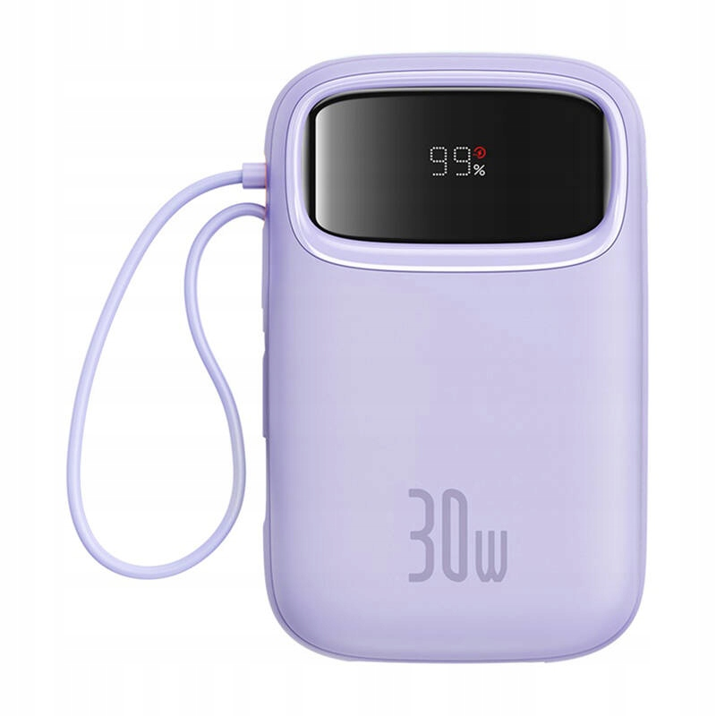 Externer Akku Baseus Qpow2, 10000mAh, 30W, QC + PD, 1 x USB-A - 3 x USB-C, Lila P10055008513-00