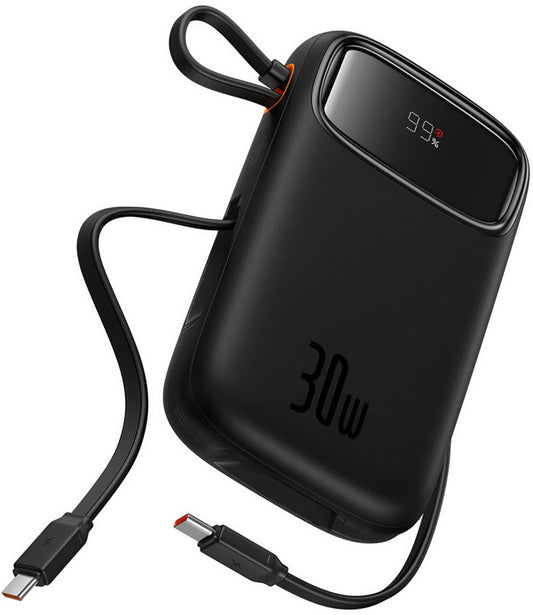 Externer Akku Baseus Qpow2, 20000mAh, 30W, QC + PD, 1 x USB-A - 3 x USB-C, Schwarz P10055009113-00