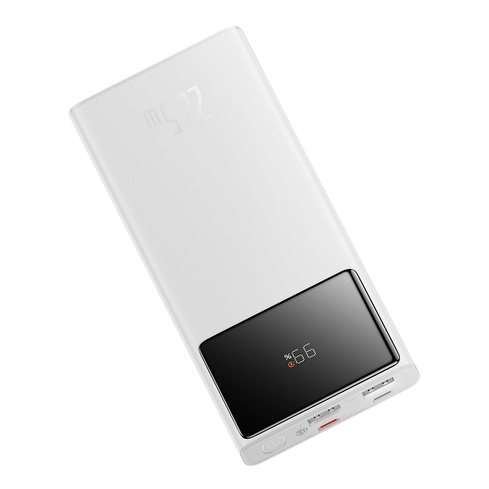 Externer Akku Baseus Star Lord, 10000mAh, 22.5W, QC + PD, 1 x USB-C - 2 x USB-A, Weiß PPXJ100002