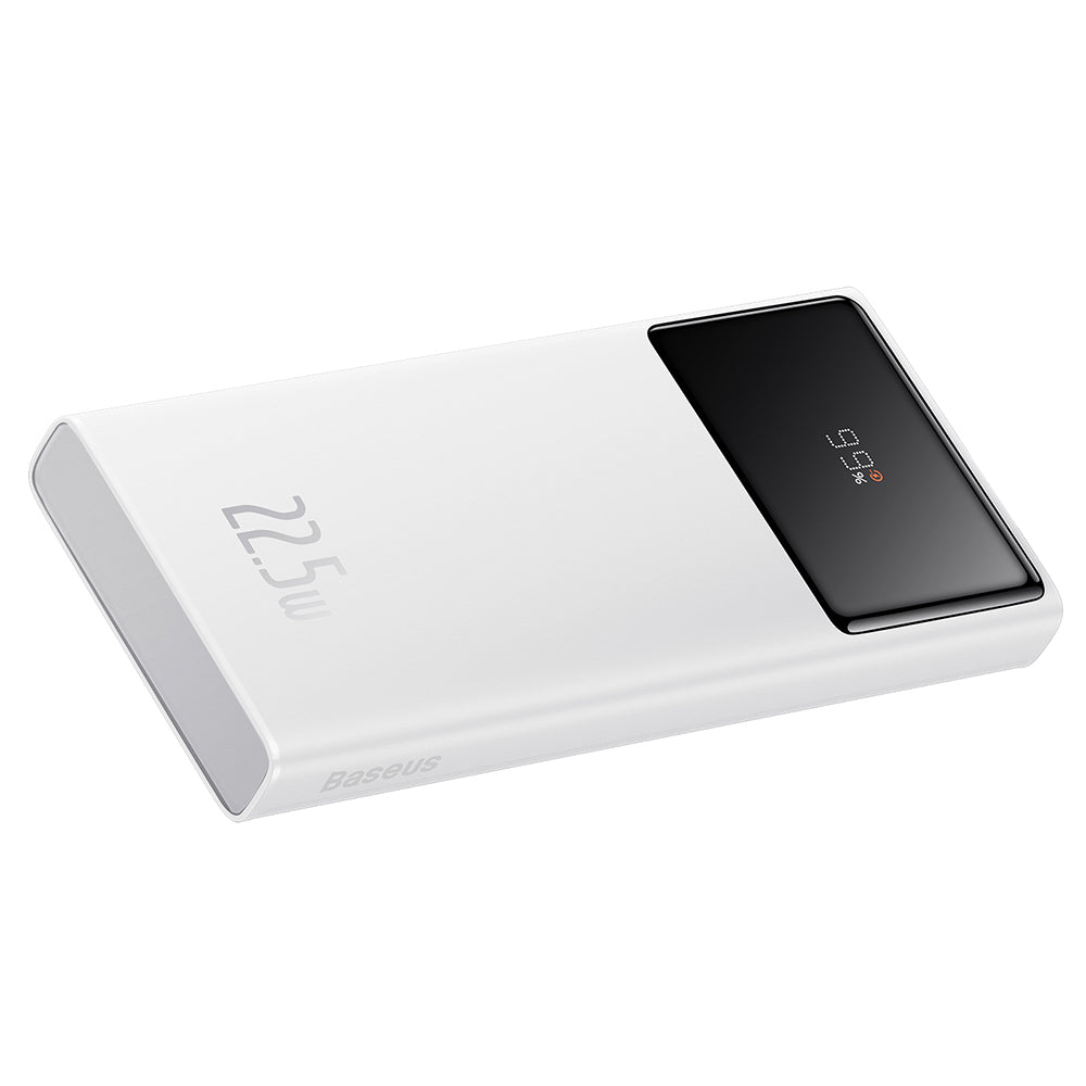 Externer Akku Baseus Star Lord, 10000mAh, 22.5W, QC + PD, 1 x USB-C - 2 x USB-A, Weiß PPXJ100002