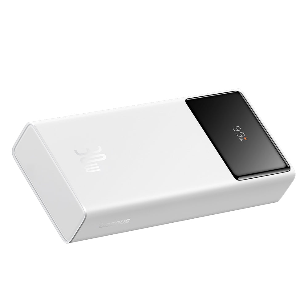 Externer Akku Baseus Star Lord, 20000mAh, 30W, QC + PD, 1 x USB-C - 2 x USB-A, Weiß P10022904213-00