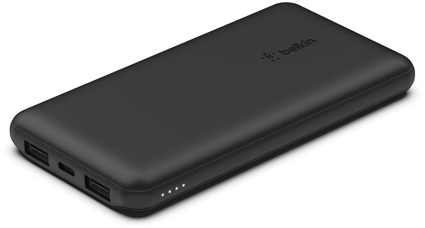 Externe Batterie Belkin BoostCharge, 10000mAh, 15W, 1 x USB-C - 2 x USB-A, Schwarz BPB011btBK