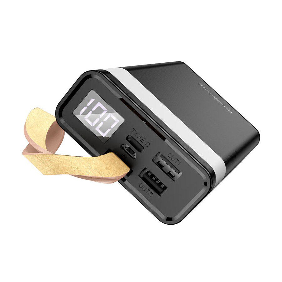 Externer Akku Borofone BJ18 Coolmy, 20000mAh, 10W, 2 x USB-A, Schwarz