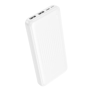 Batterie Externe Borofone BJ78 Clever, 10000mAh, 10W, 2 x USB-A, Blanche