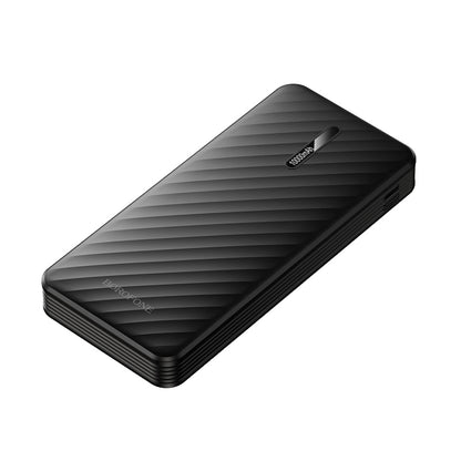 Externe Batterie Borofone BJ84 Smooth, 10000mAh, 10W, 1 x Lightning - 1 x microUSB - 1 x USB-A - 1 x USB-C, Schwarz