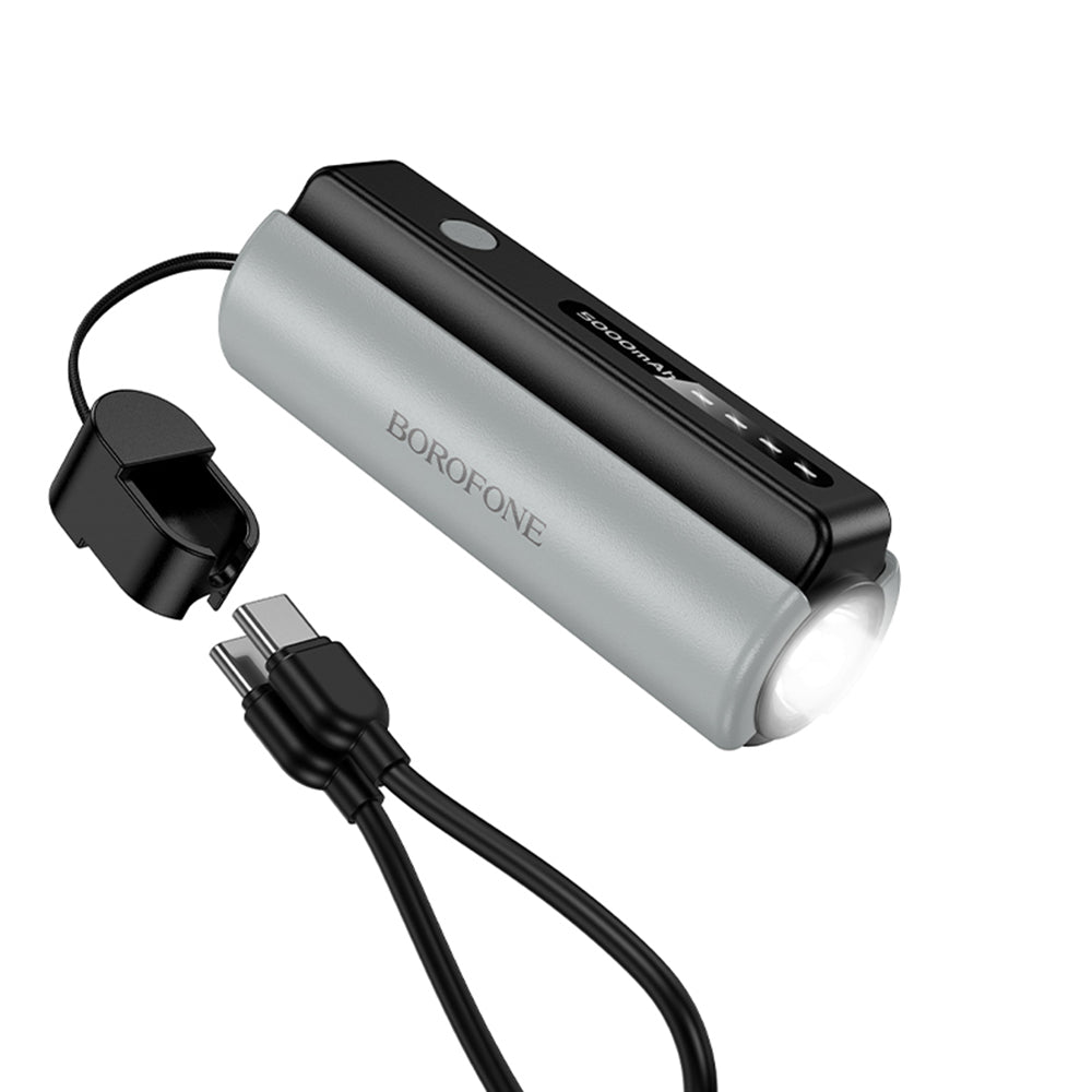 Externe Batterie Borofone BJ87 Star, 5000mAh, 10W, 1 x USB-C, Grau