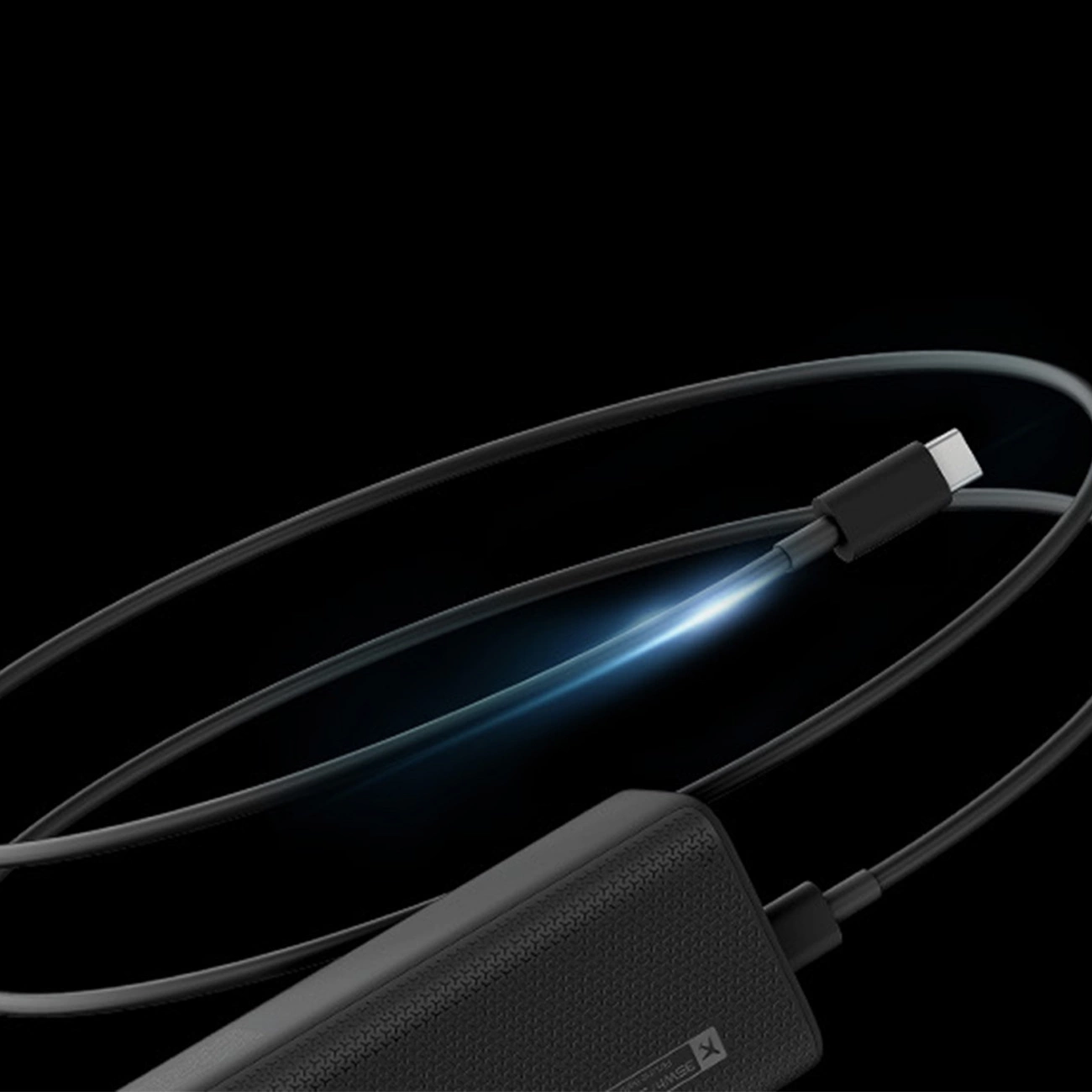 Batterie Externe Cuktech, 10000mAh, 150W, QC + PD, 1 x USB-A - 1 x USB-C, Noire CKPB100PGLBL