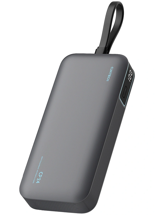 Batterie Externe Cuktech LPB200N, 20000mAh, 40W, QC + PD, 1 x USB-A - 2 x USB-C, Noire