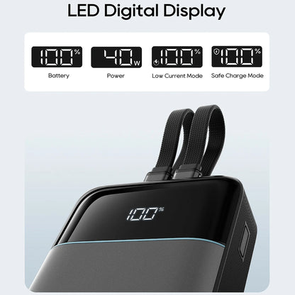 Externe Batterie Cuktech LPB200NL, 20000mAh, 40W, QC + PD, 1 x Lightning - 1 x USB-A - 2 x USB-C, Grau CKB200NLGLGY