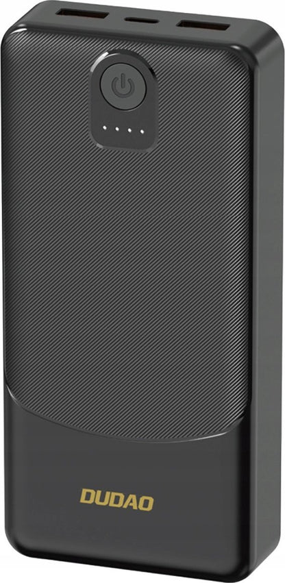Externer Akku Dudao K10Pro, 20000mAh, 12W, 2 x USB-A, Schwarz