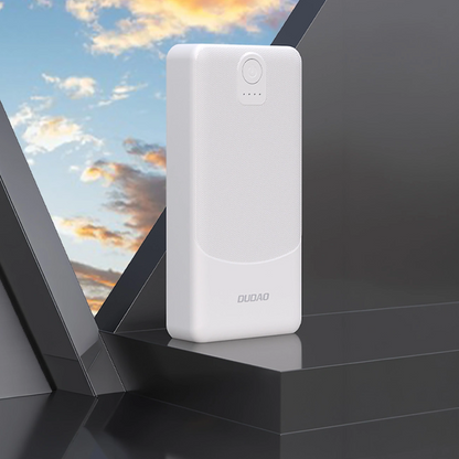 Batterie Externe Dudao K10Pro, 20000mAh, 12W, 2 x USB-A, Blanche
